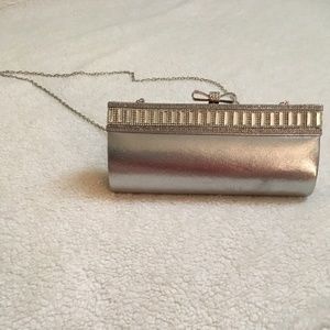 Sparkling Silver Clutch